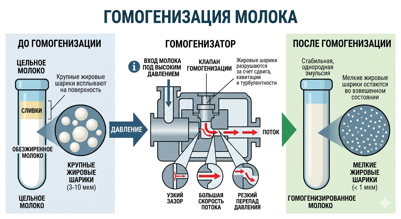 Гомогенизация молока