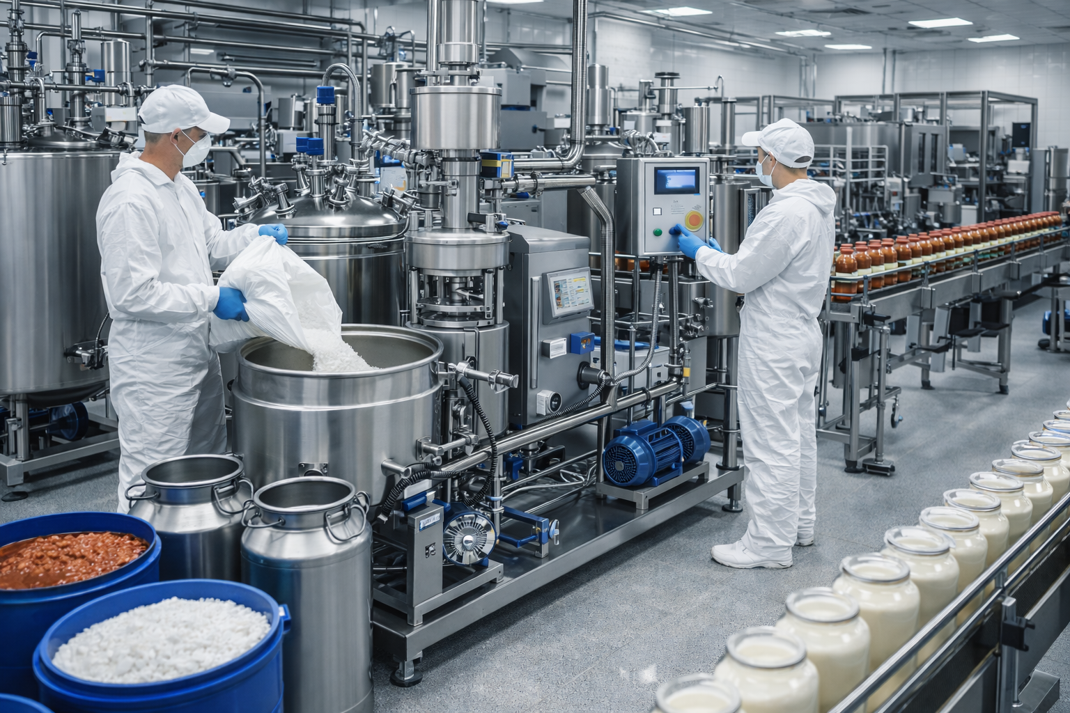 Линии приготовления соусов и эмульсий